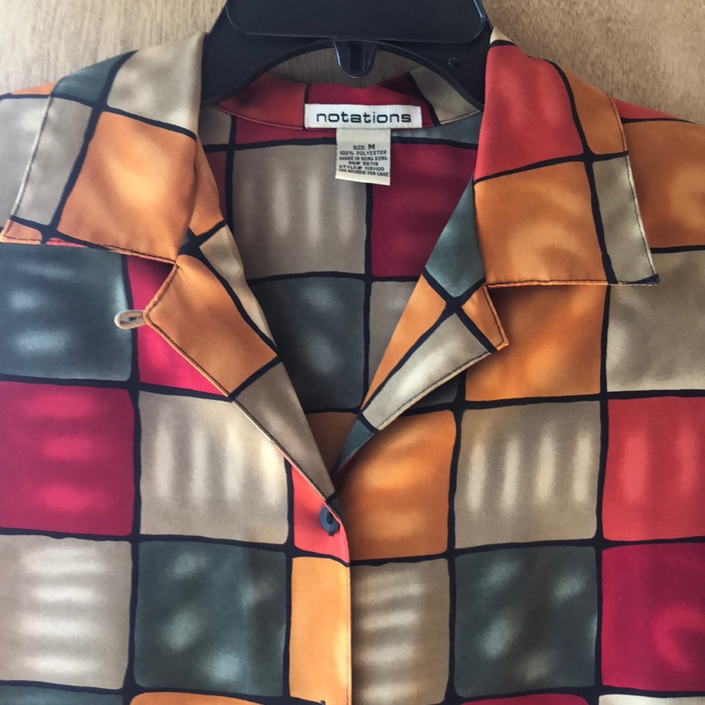Notations long sleeve dress shirt